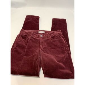 Loft, corduroy, curvy skinny, maroon color pants, size 26/2 ￼